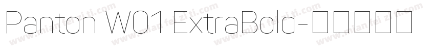 Panton W01 ExtraBold字体转换